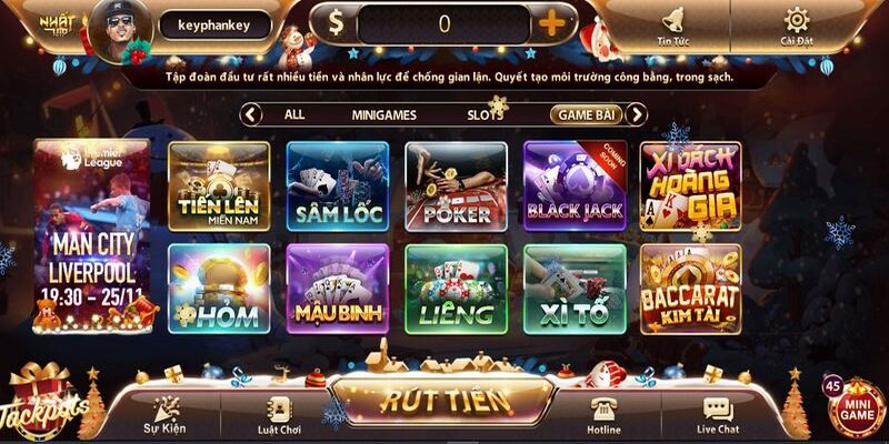 Đa dạng hình thức thanh toán dễ thấy tại Cổng game NHATVIP