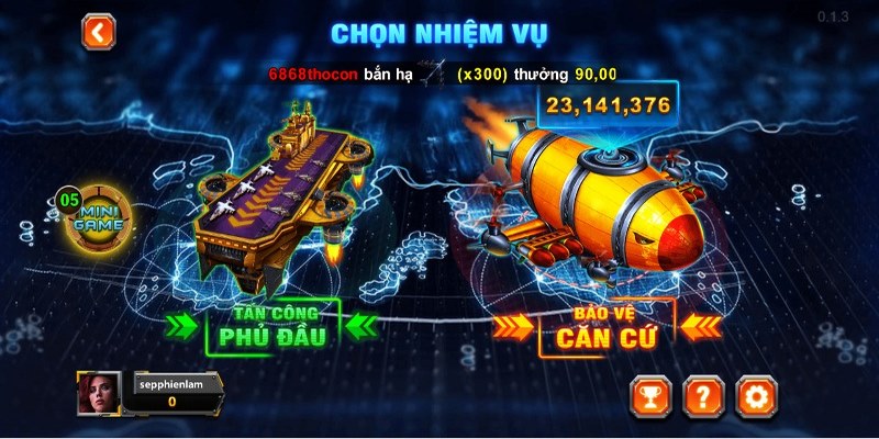 Đại chiến B52 có hai bản đồ chính tương ứng với nhiệm vụ khác nhau