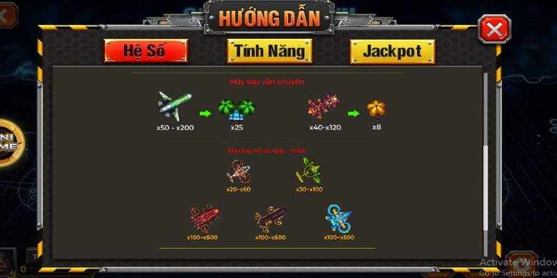 Phần thưởng hấp dẫn nhất trong game chính là Jackpot